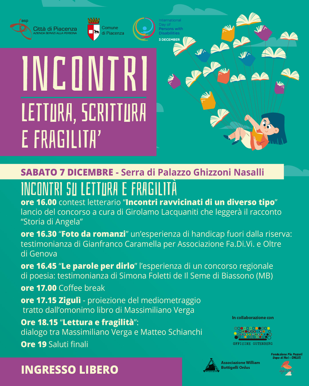 Scopri di più sull'articolo Sabato arriva il pomeriggio di “Incontri. Lettura, scrittura e fragilità”