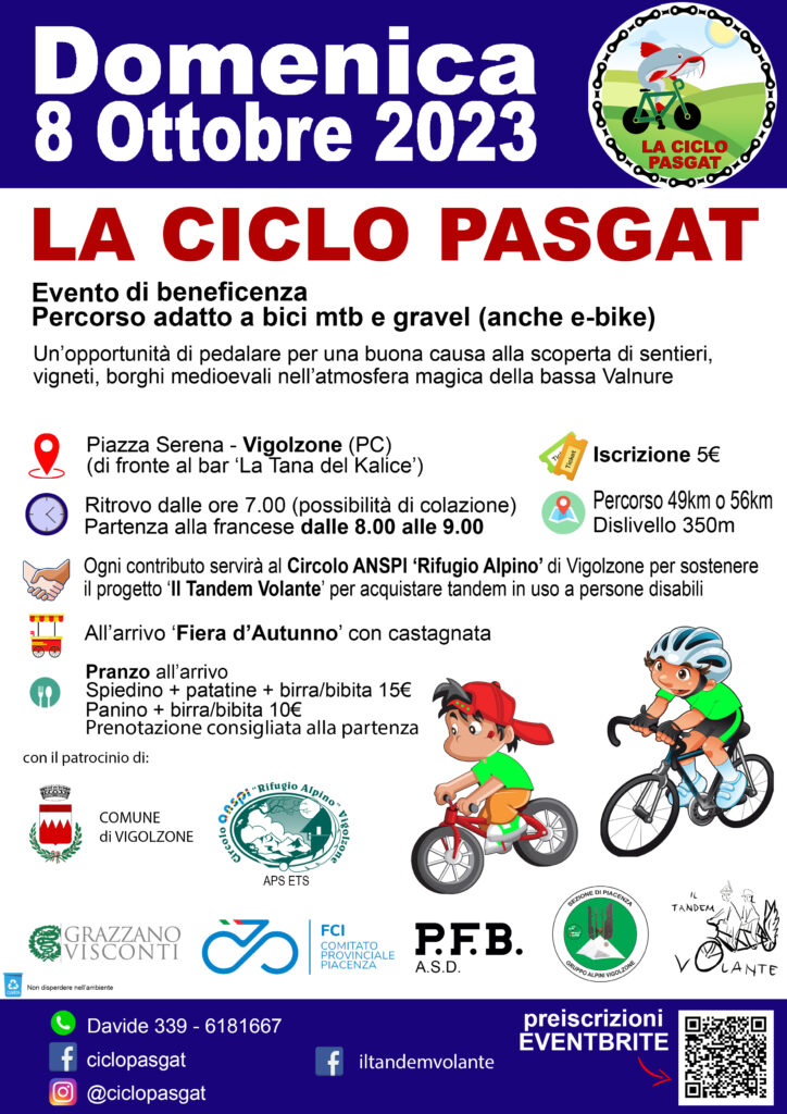 In val Nure si pedala insieme: a Vigolzone la Ciclo Pasgat!