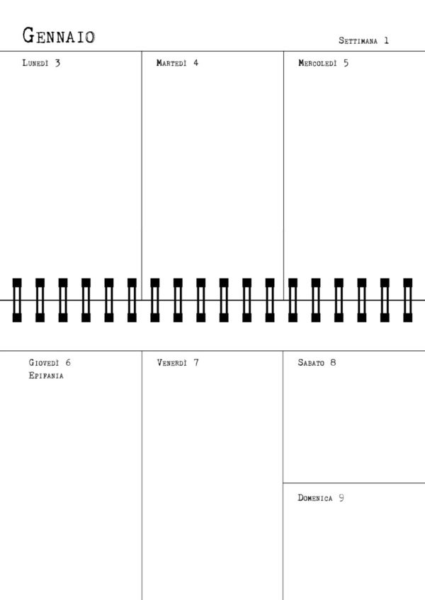 Agenda 2023 settimanale A6 – Anno Rosso