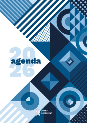 Agenda 2026 settimanale A5 – Blu Geometrica