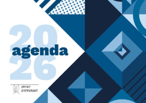 Agenda 2026 settimanale A6 – Blu Geometrica